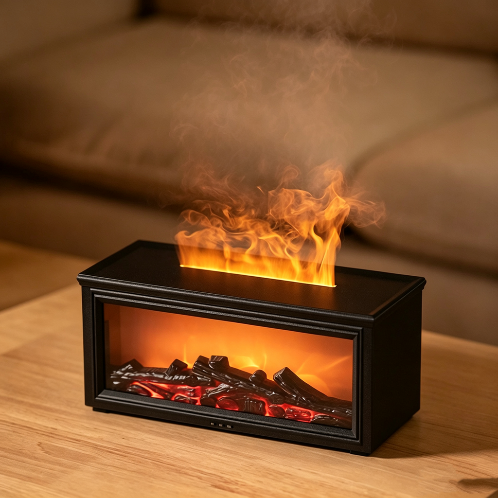 Simulated‑Flame Humidifier